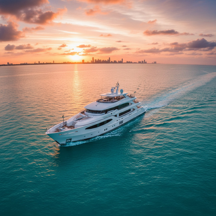 Luxury yacht charter in South Florida